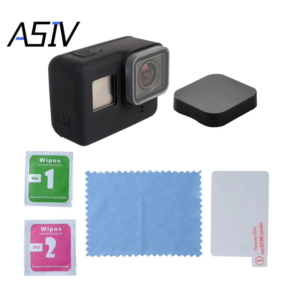 Silicone Protective Shell with Screen Film Wiping Cloth Alcohol Cloth