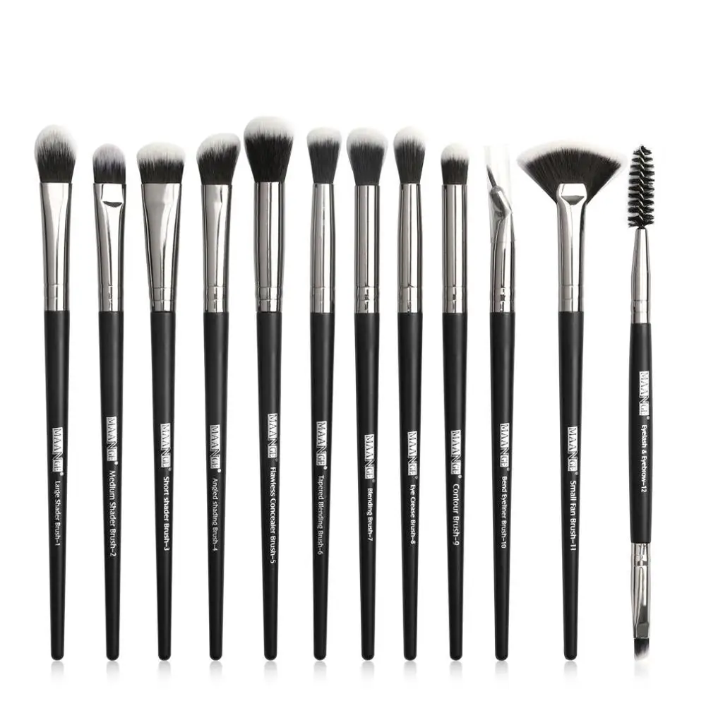 

12 pcs/set Professional Makeup Brushes Set Make up Brush Eye Shadow Blending Eyeliner Eyelash Eyebrow Brush Makeup Tool