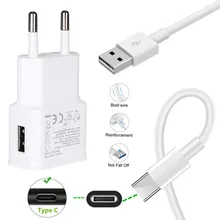 Для Galaxy S10 S9 S8 A3 A5 A7 huawei P20 lite Pocophone F1 Xperia 1 XZ3 дорожная штепсельная розетка Зарядное устройство адаптер и USB 3,1 Тип C кабель