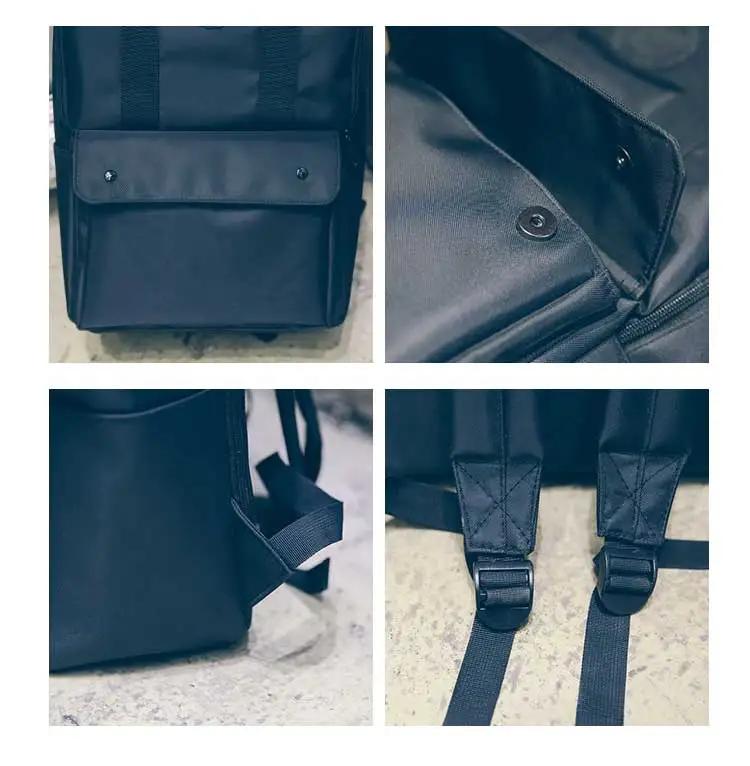 HuckLuto 2019 Новая акция распродажа Япония и Южная Корея Мода Harajuku стиль черный студенческий рюкзак для мужчин и женщин