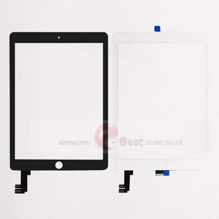 10 шт./лот для iPad Air 2 дигитайзер A1567 A1566 сменный сенсорный экран стекло|ЖК-экраны и