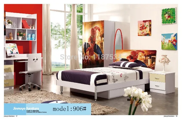 Best Quality 906 Bedroom home furniture bed wardrobe desk nightstand swivel chair hatstand hatrack furniture set Best Quality 906 Bedroom home furniture bed wardrobe desk nightstand swivel chair hatstand hatrack furniture set