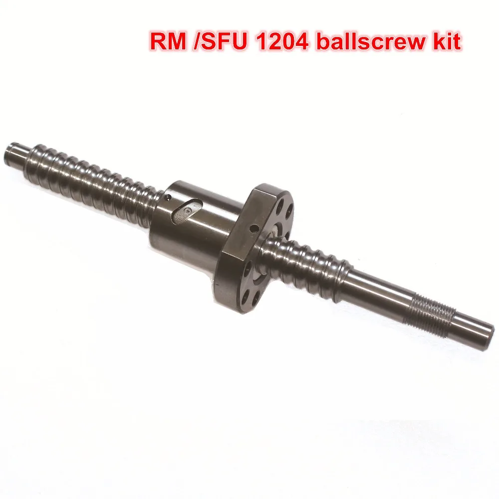 【DE Бесплатная VAT】 SFU / RM 1204 шарико L300/350/400/500/600/650 мм + Ballnut BK/BF10 концевые поддержки