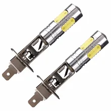 Par-де-лампада H1 ou H3 10 светодиодов Cree Cob Чип 7,5 Вт Efeito ксенон светильники Super branca