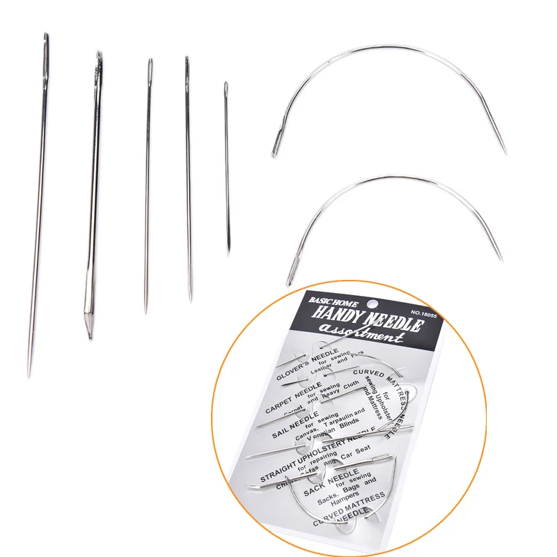 7pcs Stainless Steel Hand Repair Sewing Needles Patching Tool Hand