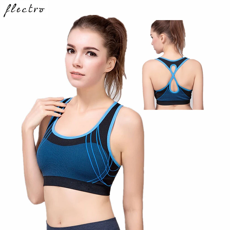 

Sports Bra Yoga Running Fitness Top Tanks Seamless Shockproof Gym Women Quick Dry Sports Bra L356