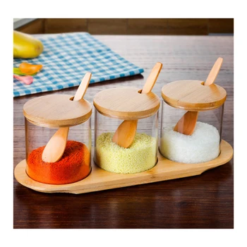 

RSCHEF Glass seasoning bottle set kitchen utensils seasoning jar bottle