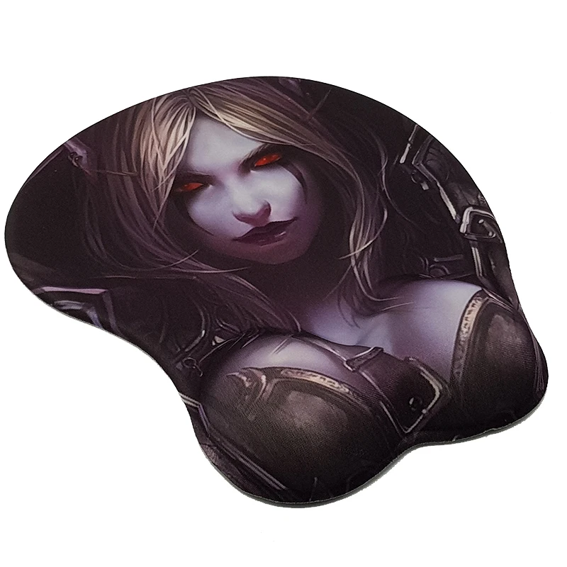 Sylvanas Sexy Big Soft Breast 3D Gaming Mouse Pad Sexy Wrist Rest H2.8cm mouse pad gaming mousepad wrist pad