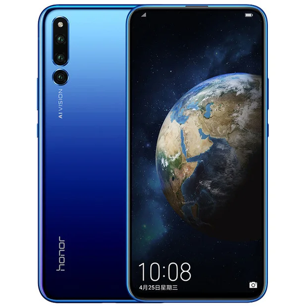 Honor Magic 2 полноэкранный 6,39 дюймовый смартфон 6 камер распознавание лица+ отпечатков пальцев 3500 мАч 2340*1080 Восьмиядерный 16 Мп+ 24 Мп+ 16 МП - Цвет: 8G 256G Blue