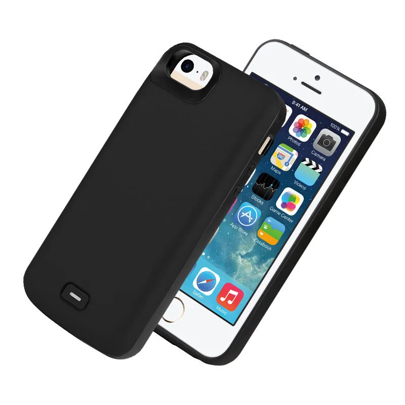 Чехол аккумулятор для iphone 5 4000 мАч резервная крышка умный внешний зарядки 5S SE