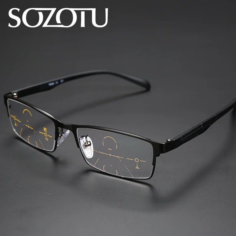 Multi-фокусное прогрессивный очки для чтения Для мужчин Для женщин пресбиопические очки унисекс очки+ 1,0+ 1,5+ 2,0+ 2,5+ 3,0+ 3,5 YQ103