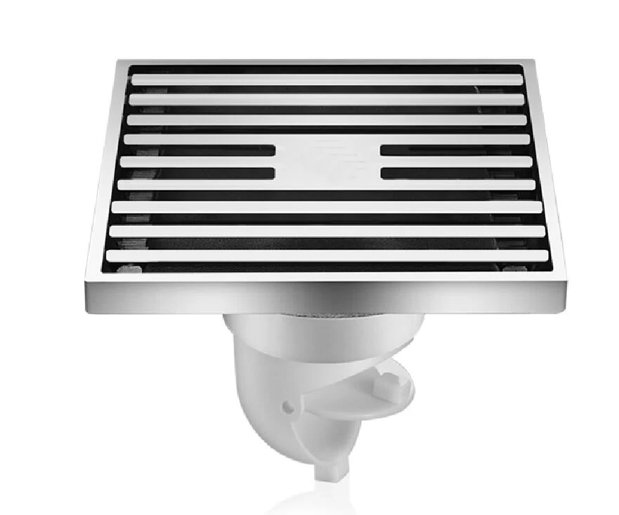

A1 Square floor drain drain floor drain large spray shower room shower copper chrome deodorant floor drain LU5196