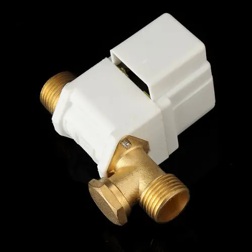 DC 12V 1//2 Male Threaded Normally Closed Electric Solenoid Valve Quick Connect for Solar Water Heater
