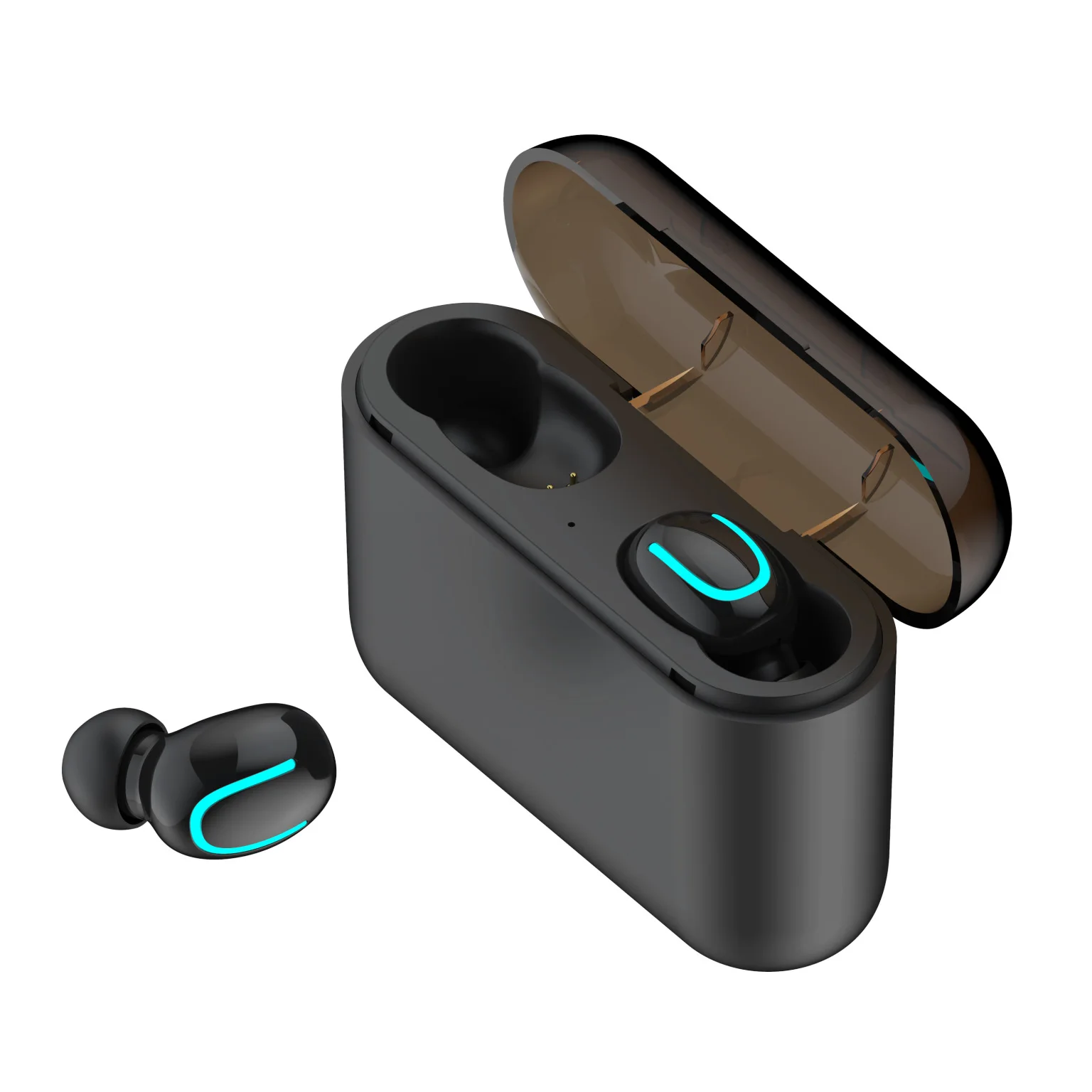 

True Wireless Earbuds Bluetooth Earphones, DEEKITE Bluetooth 5.0 Earphones with Mic and Charging Case for All Smartphones