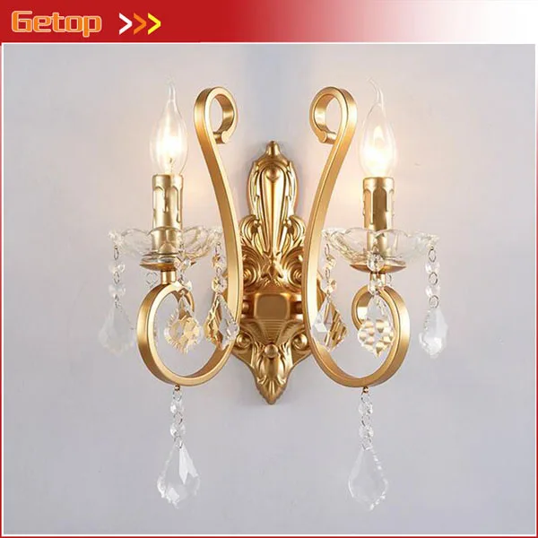 

European Bedside Wall Lamp Double Head Warm lighting American Village Retro Decoration Wall Lamp Aisle Iron Lights E14 LED