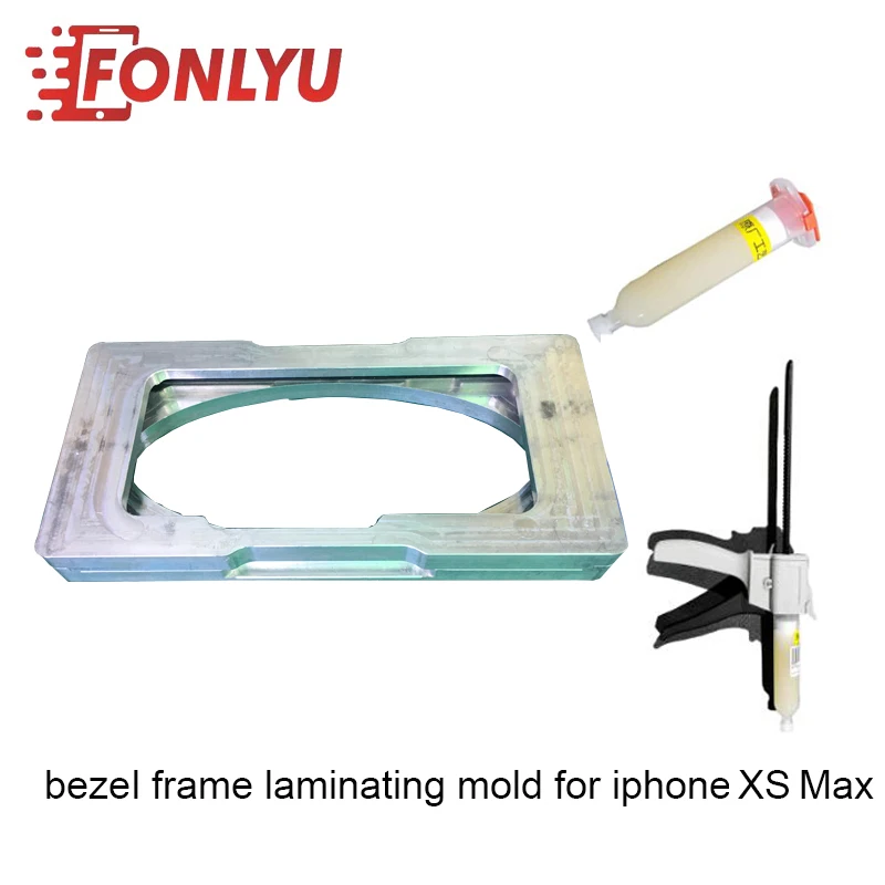 

Magnet Fasten Design Bezel Frame Laminating Mold (With Glue Gun And Glue)For iphoneXS Max LCD Repairing Tool