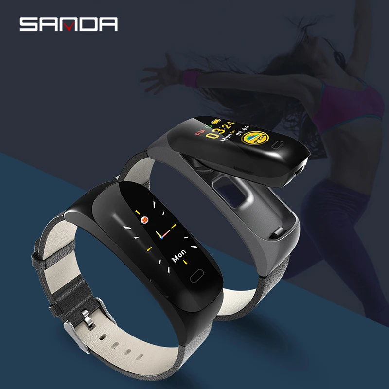 

Sport Earphone Smart Watch Waterproof Heart Rate Monitor Bluetooth Headset Blood Pressure Men Women Smartwatch for IOS Android