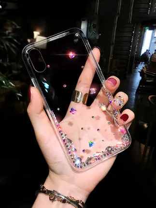 

For Huawei Honor 8 9 10 20 Lite V10 V20 7X 8X Nova5 3 4 5 Phone Case Thin Slim Bling Clear soft Transparent Diamond Luxury Cases