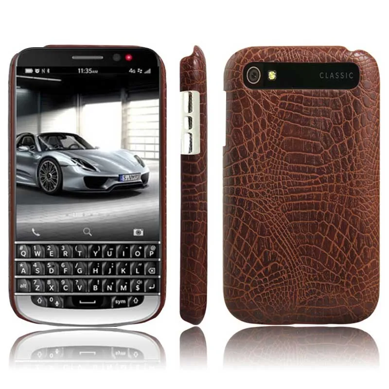 

For BlackBerry Passport Classic Q20 Case Cover Luxury Crocodile Leather Back Phone Cases for BlackBerry Q30 Classic Q20 Coque