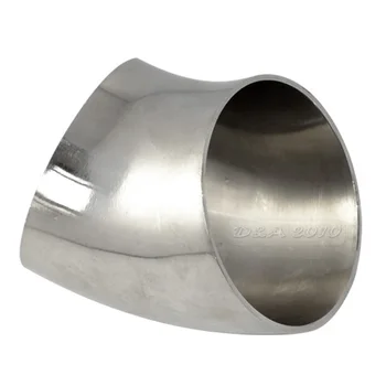 

FGHGF 3" 76mm Sanitary Weld Elbow Pipe Fitting 45 Degree Stainless Steel SUS SS316