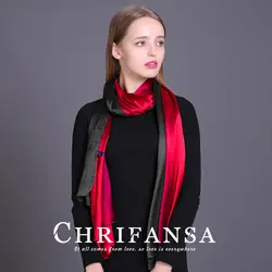 Scarfblog Шелковый шифон Scarves180 * 90 см Для женщин шелковый шарф Шелковый-площадь-шарфы Дизайнер Высокое качество Для женщин Мода 2018 накидка