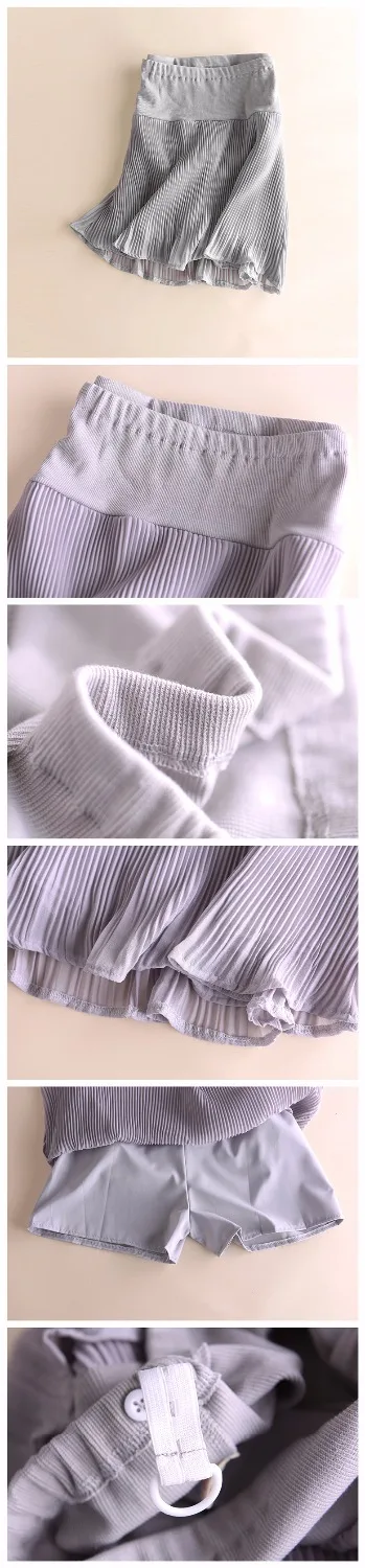 High Waist Pleated Chiffon Maternity Skirts 2018 Spring Summer Pregnancy Belly Pant Skirt Clothing for Pregnant Women SH-S070