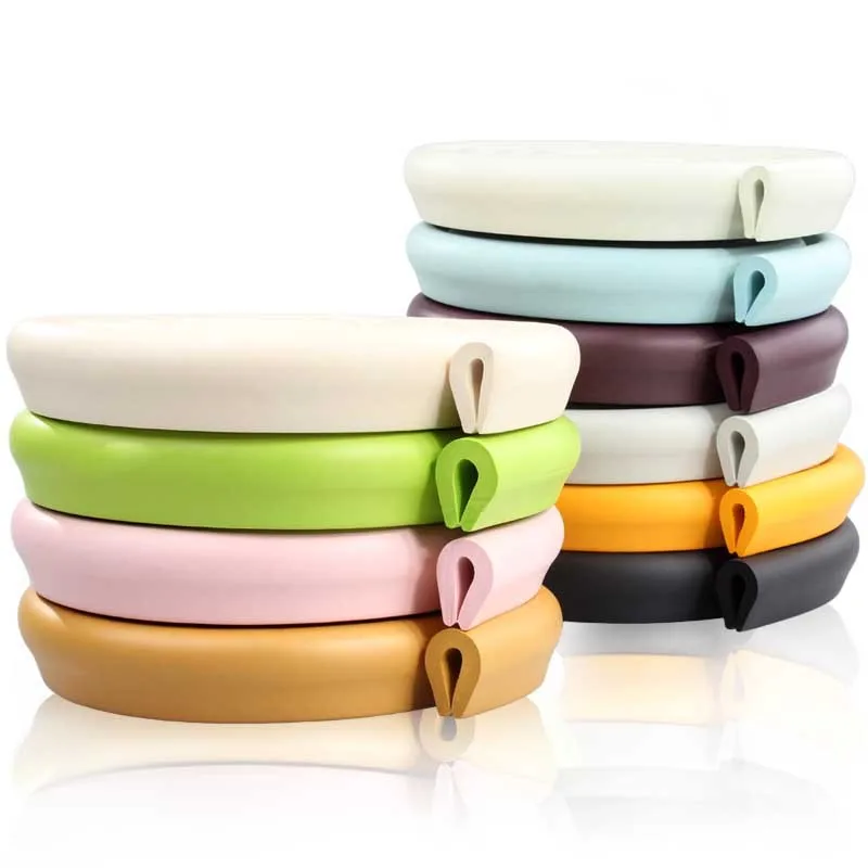 Harga Produk Keselamatan anak 2 m Bayi bumper jalur Bayi Keselamatan Pojok pelindung Tabel Ujung Pojok Cushion Jalur dengan 3 M Sticker u jenis