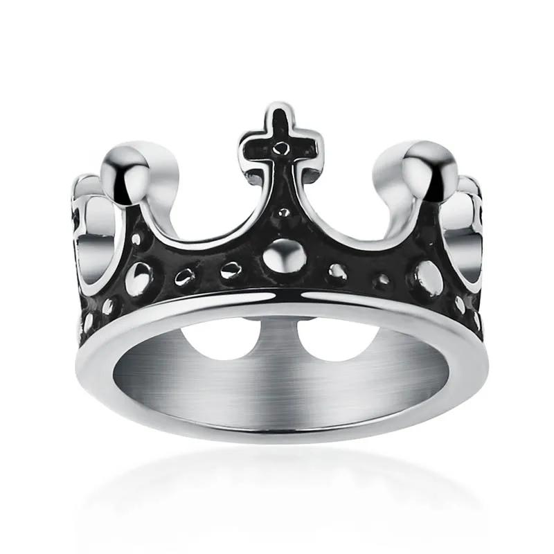 Anillo De Claddagh De Acero Inoxidable Con Corazón Irlandés