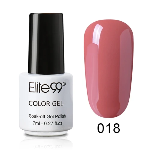 Elite99 7 мл телесный цвет серия Гель-лак для ногтей отверждаемый УФ-светодиодный лак для ногтей долговечный Гель-лак для ногтей салонная живопись Гель-лак - Цвет: NU018