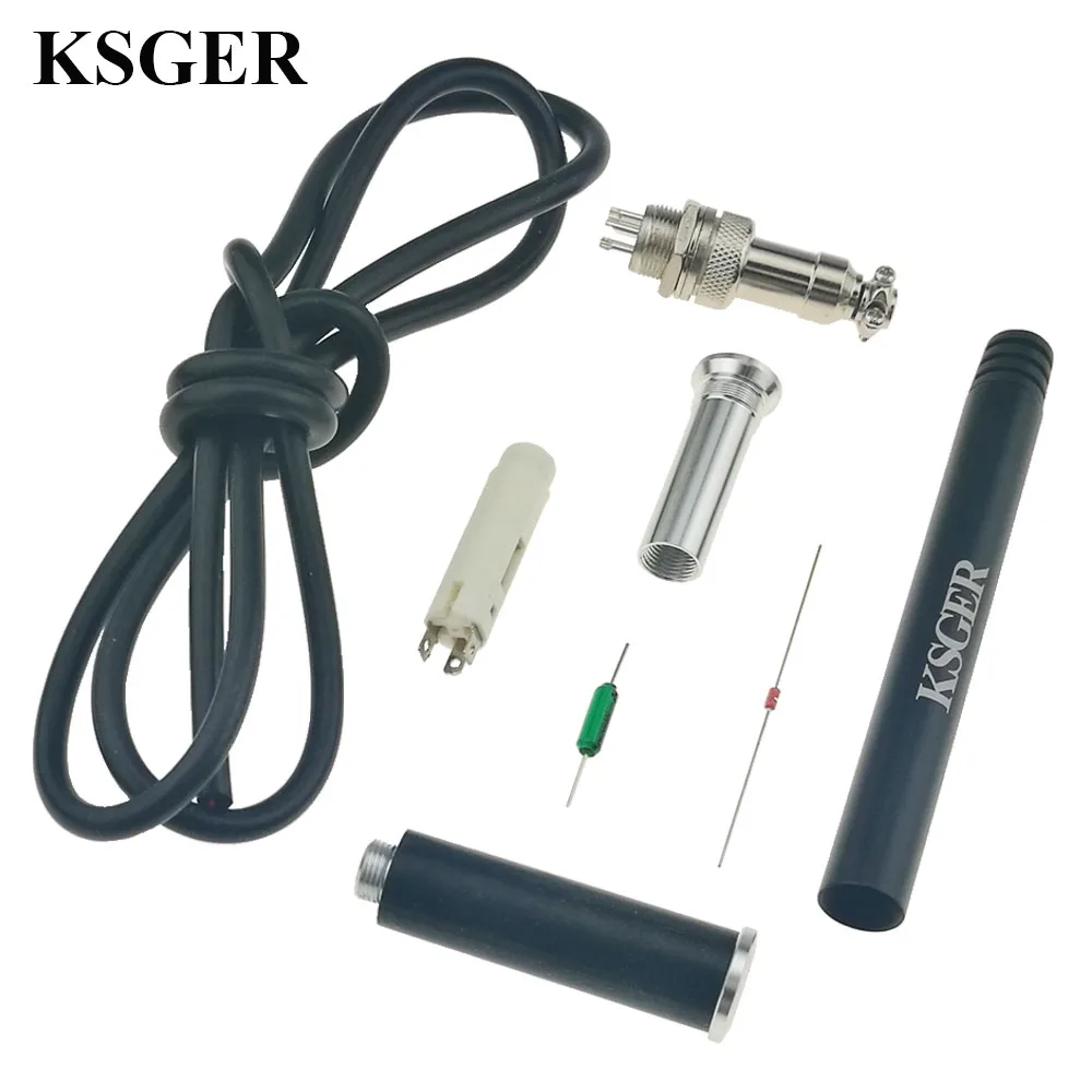 

KSGER T12 Aluminum Alloy Handle Kits STM32 V2.1S OLED Electric Tools Soldering Station Weld Tips Temperature Controller Repair