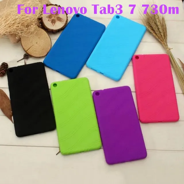 

Colorful Case Cover For Lenovo Tab 3 Tab3 7 730 730F 730M Tb3-730F Tb3-730M 7" Tablet Case Soft Silicone TPU Back Cover Case