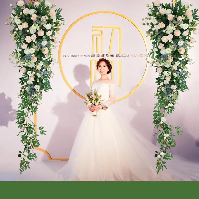 

Simulation wedding floral living room interior decoration fake flowers wall hanging wedding layout shop window display party hom