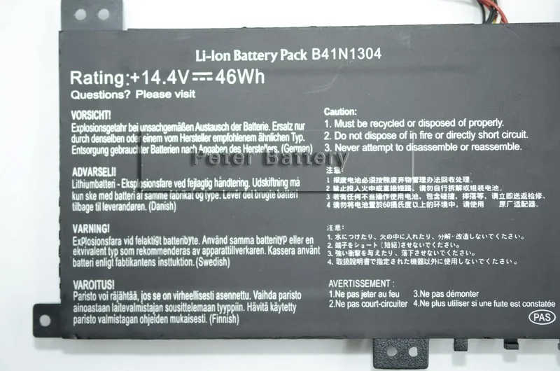 JIGU B41N1304 Original laptop Battery For ASUS S451LAS451LA-DS51T-CAVivoBook V451LA VivoBook V451LA-DS51T JIGU B41N1304 Original laptop Battery For ASUS S451LAS451LA-DS51T-CAVivoBook V451LA VivoBook V451LA-DS51T