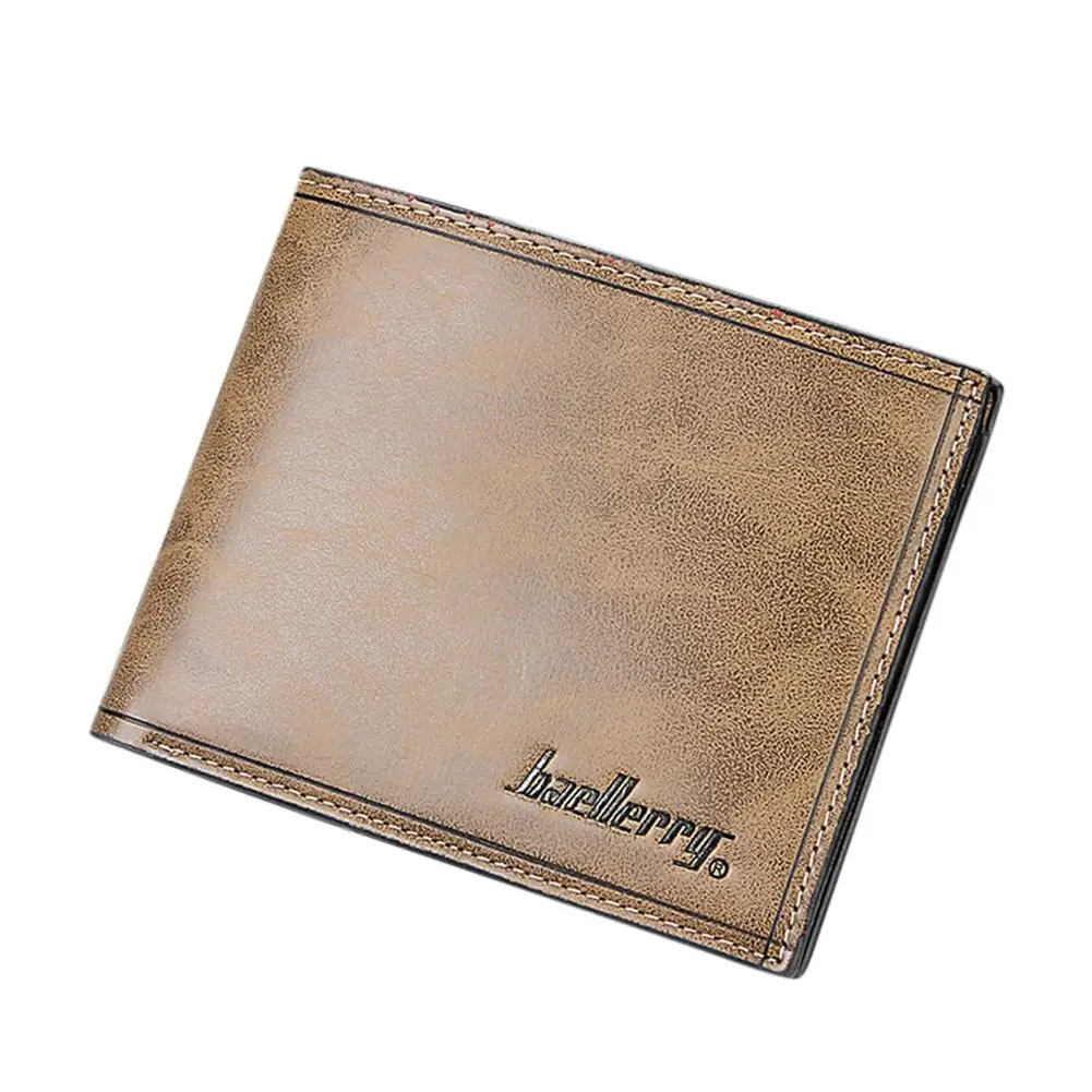 

Beallerry Men's Retro Style Wallets Hardwearing PU Leather Multi Color Purse for Man