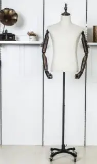 Model props male bust window display rack clothing store male full-body model rack high-grade men's suits fake models.