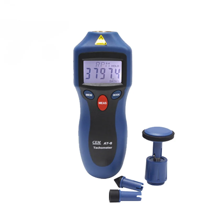 Tacómetros digitales LCD RPM, medición de velocidad de prueba de objetos giratoriosInstrumentos