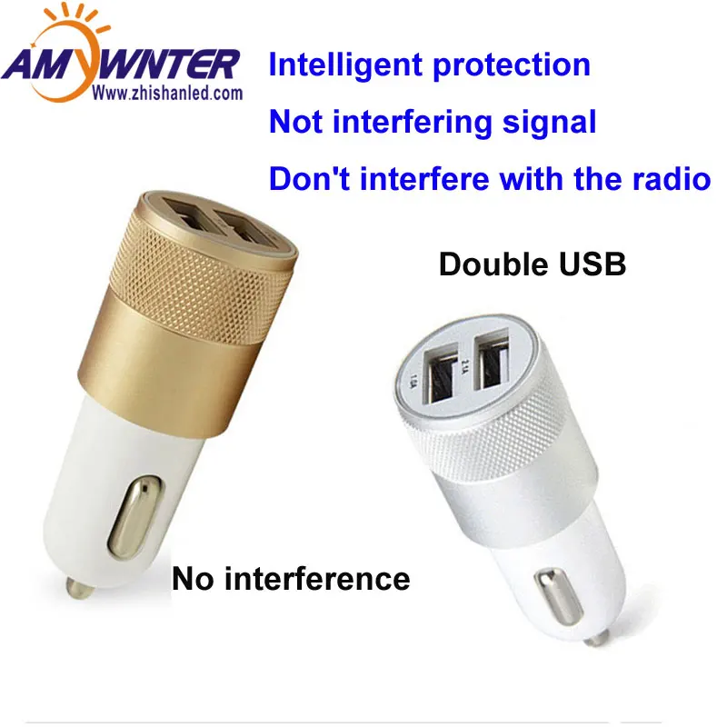 

detection High quality Digital display voltage detection double USB The charger 12-24VDC Car cigarette lighter power supply