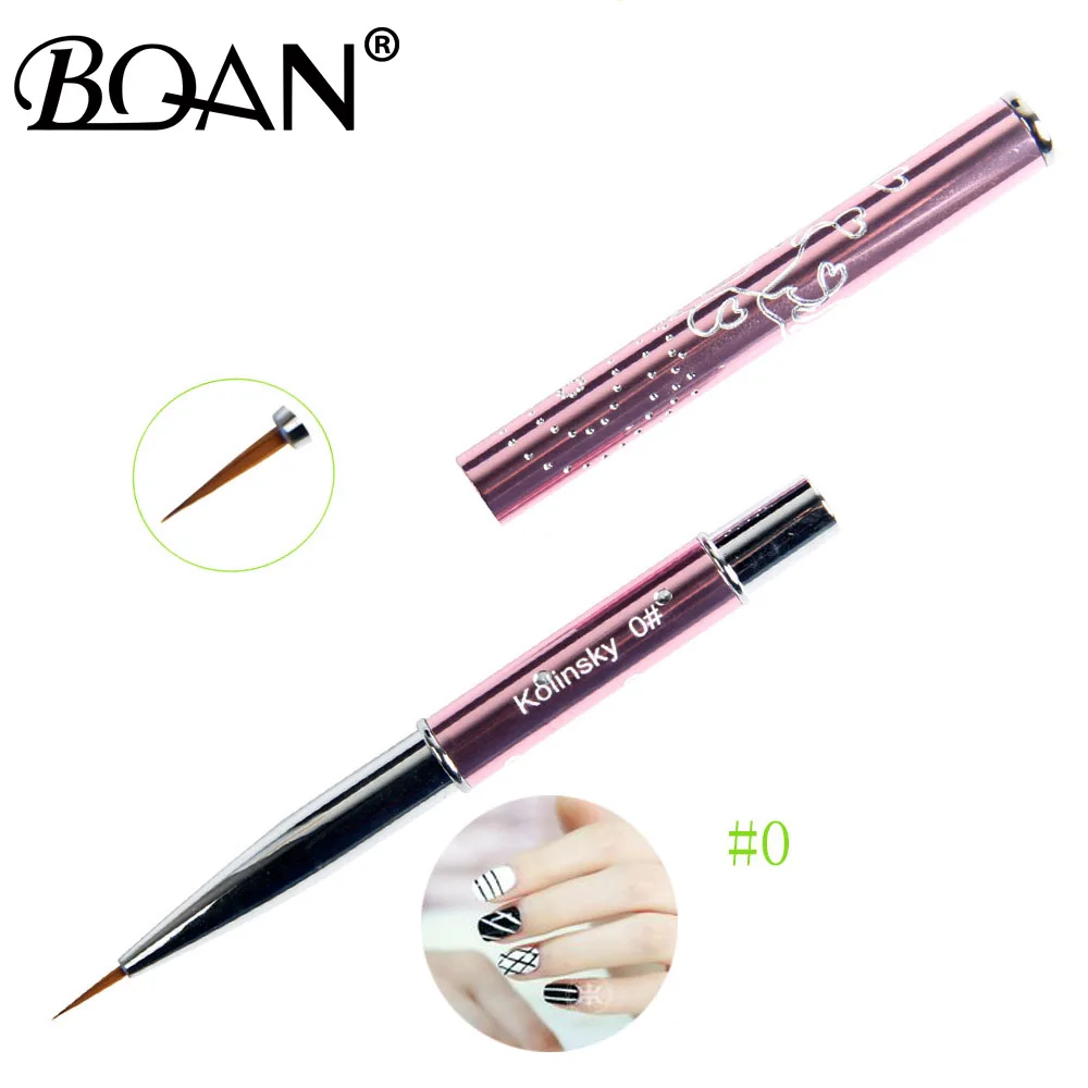 

BQAN 0000#000#00#0# 1pcs Sale Pure Sable Brush Nail Art Liner Brush Paint Brush 100% Kolinsky 4/5/7/10mm