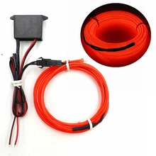 1/2/3/5/10 м EL провода с DC12V контроллер неоновый светильник светодиодный строка светильник гибкий с пересекающимися мигающими звездами светящаяся веревка провода Светодиодные ленты