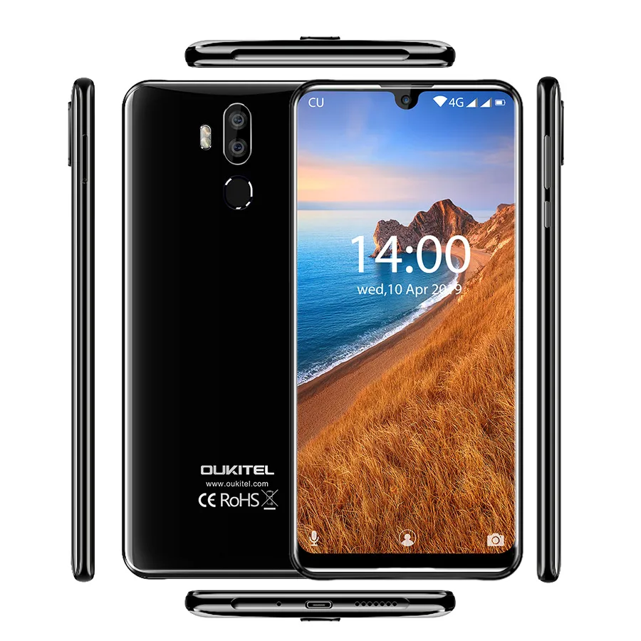 OUKITEL K9 4GB 64GB Водонепроницаемая капля 7,1" FHD+ 1080*2244 6000mAh 5 V/6A Быстрая зарядка 16MP+ 2MP/8MP мобильный телефон Лицо ID OTG Смартфон