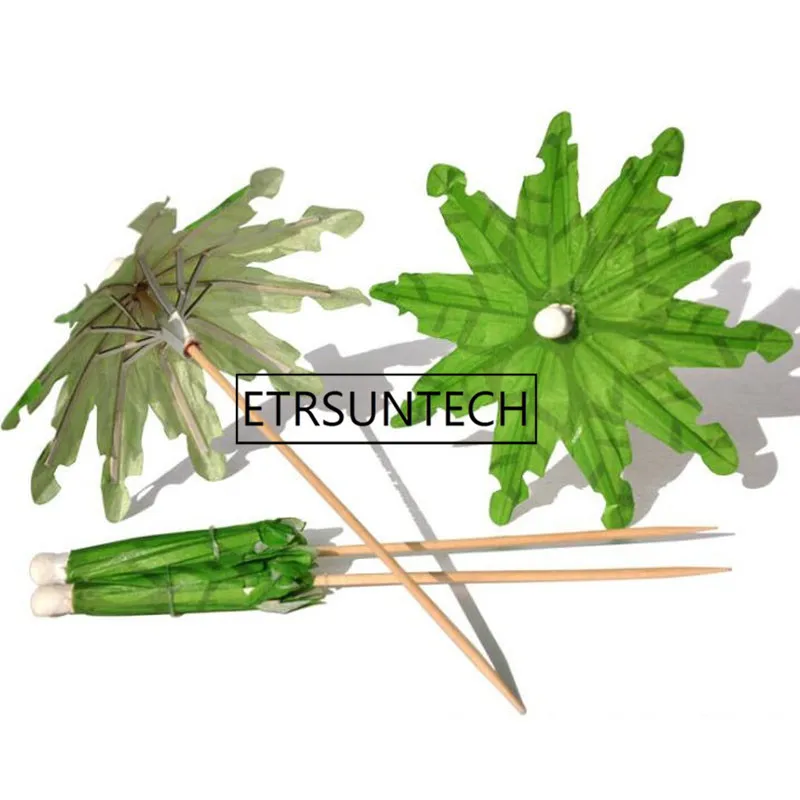 

1000pcs Coconut Umbrella Picks Cocktail Decorative Garnishes Wedding Cocktail Drinks Party Sticks Paper Parasol Umbrella
