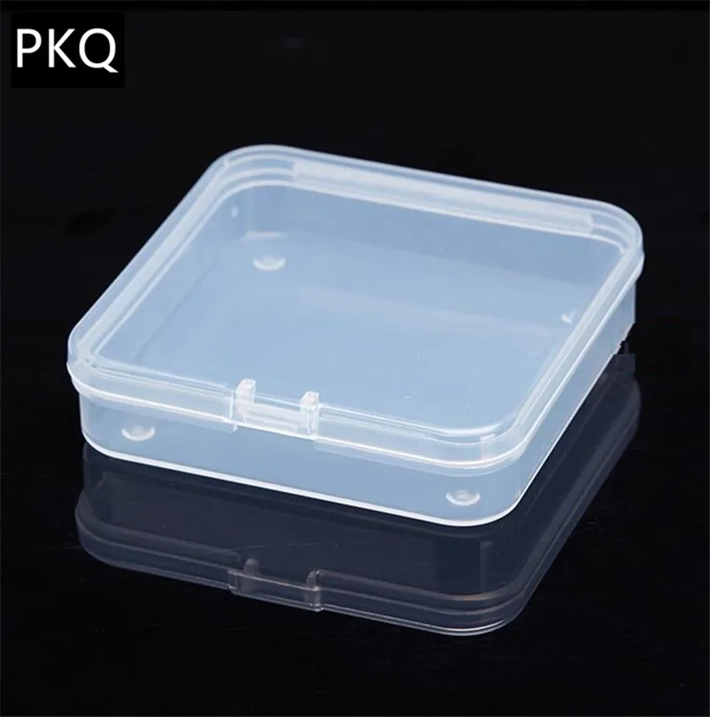 Multiuse Clear Transparent Long Storage Box with Lid Collection Container Case 