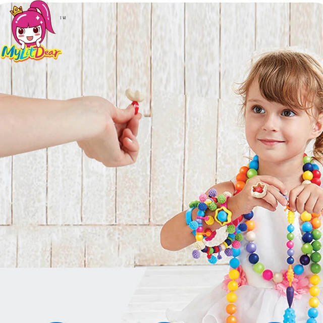 2017 Mylitdear 200pcs Pop Beads Toys Snap Together Jewelry Fashion Kit