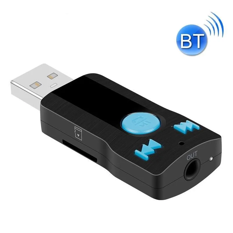 USB Bluetooth Aux гарнитура громкой связи 3,5 мм разъем Bluetooth автомобильный аудио-приемник адаптер MP3 плеер для автомобиля Aux A2DP для домашний динамик