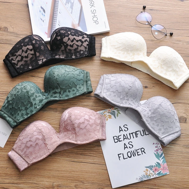 Женское Бесшовное кружевное нижнее белье с чашкой пуш ап|push bra set|push up setbra set |