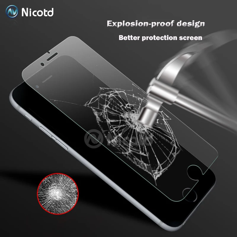2.5D матовый для iPhone 8Plus 7 6 4 5 Закаленное стекло 6s 5S 5c SE 4S Plus матовая защитная пленка