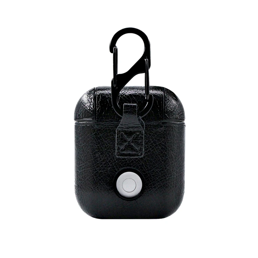 Кожаный Bluetooth беспроводной чехол для наушников AirPods защитный аксессуары Apple Airpods