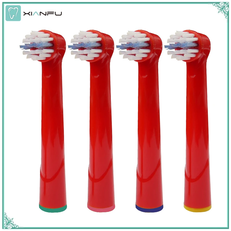 4pcs EB10 Children Electric Toothbrush Head Replacement Star Wars Series Brush Head Soft Bristle Deep Clean for Oral B Triumph