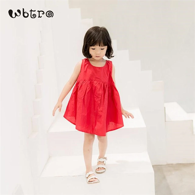 Best Offers WTRO Kids Girl Solid Red Loose One-piece Cotton Princess Beach Dress Pool Swimwear Summer Sleeveless Ruffles Vest Cover-ups Best Offers WTRO Kids Girl Solid Red Loose One-piece Cotton Princess Beach Dress Pool Swimwear Summer Sleeveless Ruffles Vest Cover-ups