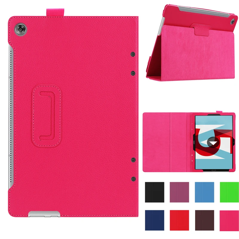 

Litchi high quality Leather Case for Huawei M5 10 Pro 10.8 inch CMR-W09 Cover Stand Smart Case for Huawei Mediapad M5 10.8'